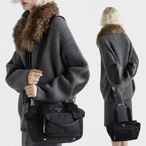 프라다 리나일론 토트백 블랙 1BG582