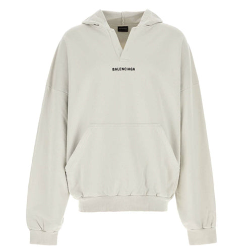 발렌시아가 후드 스웨트셔츠 오프화이트