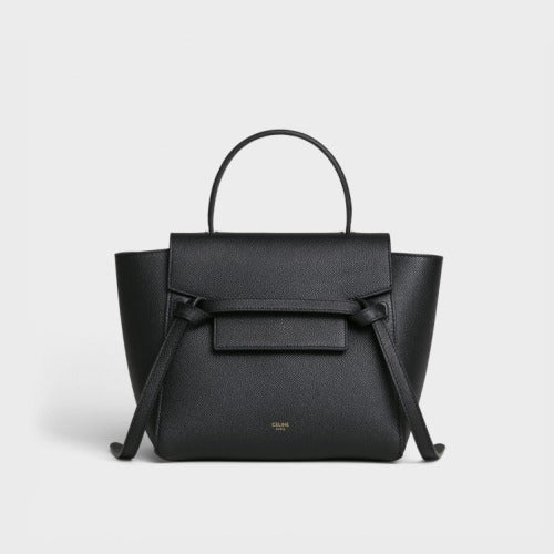 셀린느 그레인 드 카프스킨 벨트백 블랙.- 4 size (리사,김고은 착용)